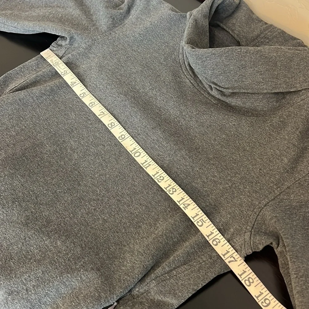 Lululemon On the Double turtleneck pullover sweatshirt, grey, size 4 - Picture 10 of 13